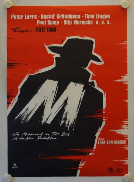 M - Eine Stadt sucht einen Moerder re-release german movie poster